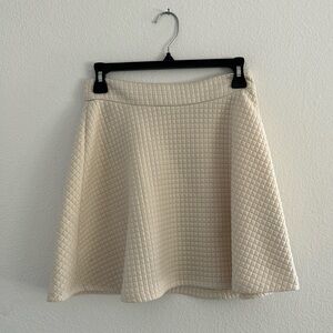 Quilted Cream Skirt